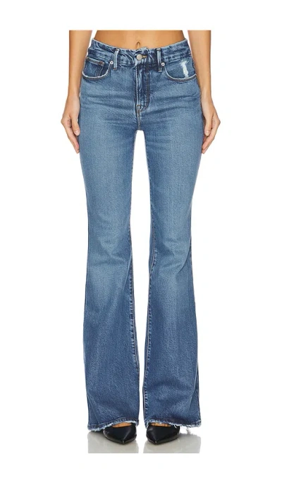 Good American Good Legs Flare Jeans In Indigo513