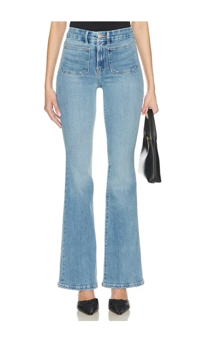 Good American Good Legs Flare Jeans In Indigo656