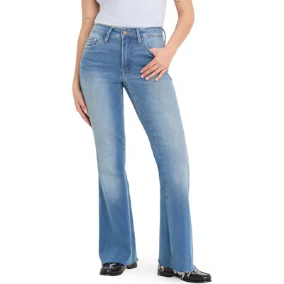 Good American Good Legs Flare Jeans In Pattern