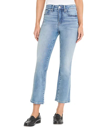 Good American Good Legs High Rise Ankle Mini Boot Jeans In Indigo1293 In Blue