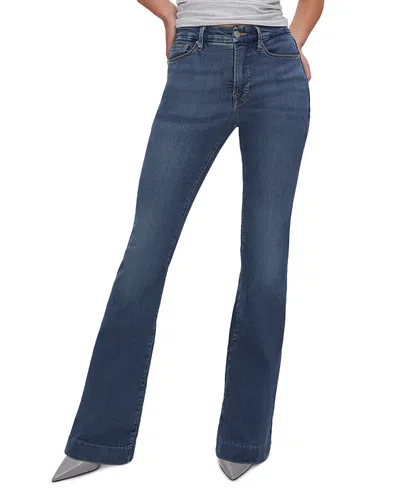 Good American Good Legs Flare Jeans In Blue