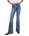 Good American Good Legs Flare Split Hem Jeans