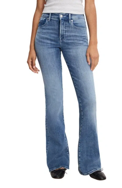 Good American Good Legs High Waist Flare Jeans In Multi