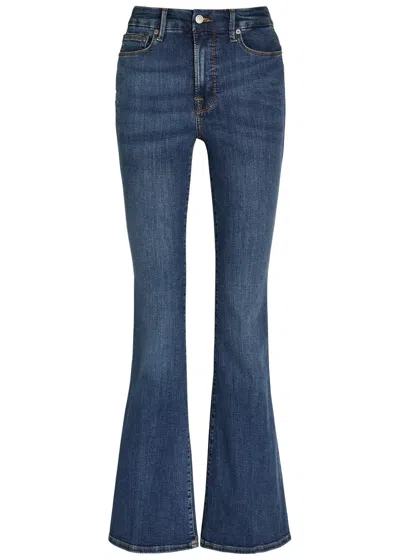 Good American Good Legs Skinny Flared-leg Jeans In Blue
