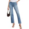 Good American Good Legs Soft-tech High Waist Ankle Straight Legs Jeans In Blue