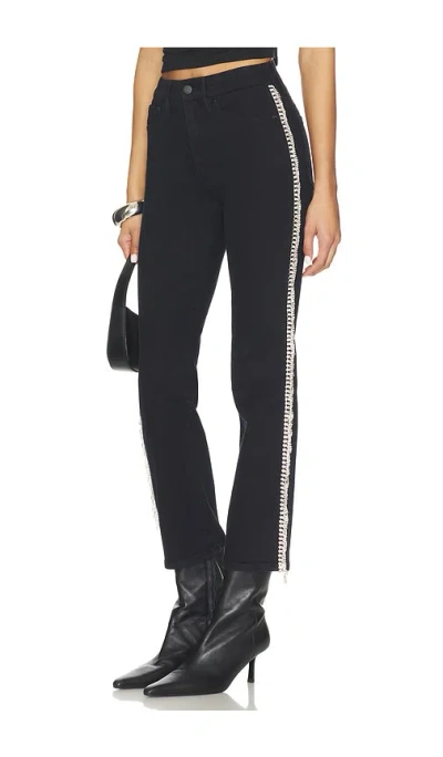 Good American Good Legs Straight Diamond Jeans In Black