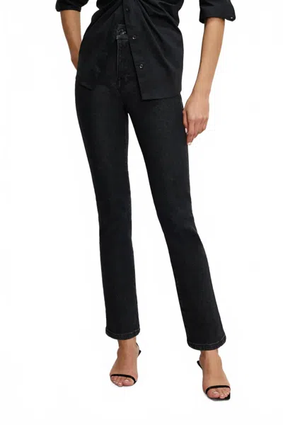 Good American Good Legs Straight Jeans In Black