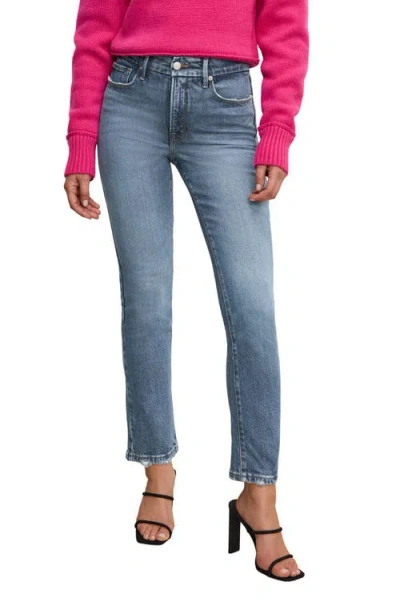 Good American Good Legs Straight Leg Jeans In Indigo746