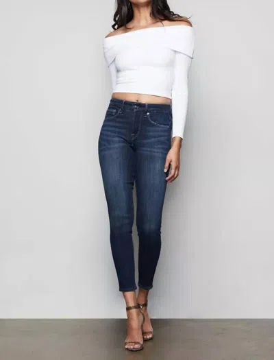 Good American Good Legs Stretch Denim High Rise Jeans In Blue