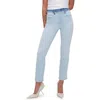 GOOD AMERICAN GOOD AMERICAN GOOD LEGS TWO-TONE HIGH WAIST ANKLE STRAIGHT LEG JEANS