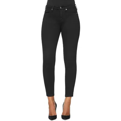 Good American Good Legs Womens Ankle Pants Skinny Jeans In Black