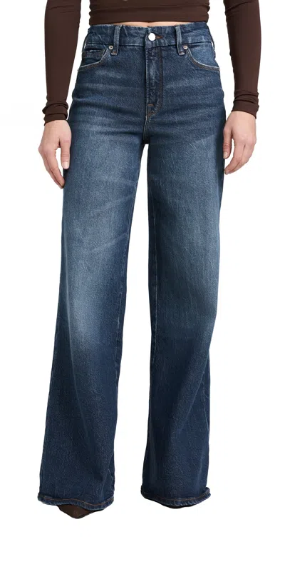 Good American Good Palazzo Petite Jeans Indigo764