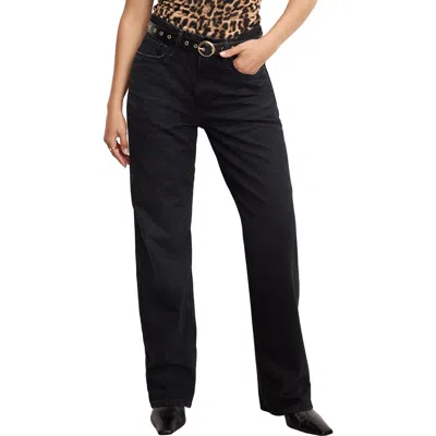 Good American Good Petite '90s Relaxed Jeans In Black