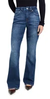 Good American Petite Good Mid-rise Flare-leg Jeans In Indigo704