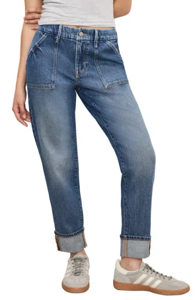 Good American Good Petite High Waist Carpenter Jeans In Indigo747