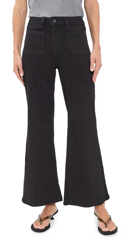 Good American Good Petite Palazzo Jeans Black001