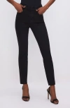 Good American Good Legs Never Fade Ankle Straight Leg Jeans In Black001