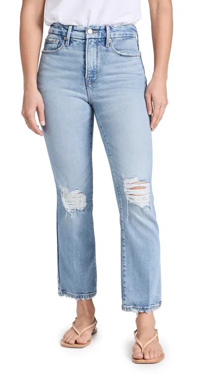 Good American Good Petite Straight Jeans Indigo510
