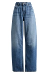 Good American High Rise Barrel Jeans In Indigo 740 In Indigo740