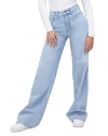 Good American Good Skate Wide Leg Jeans In Indigo
