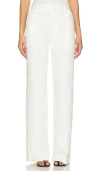 Good American Good Skate Cotton Stretch Twill Pants In Cloud White