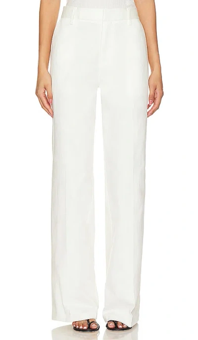 Good American Good Skate Cotton Stretch Twill Trousers In Cloud White