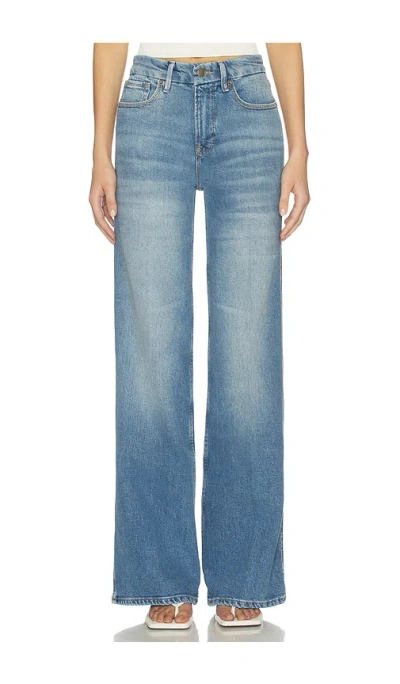 Good American Good Skate Wide Jeans In Blue