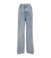 Good American Good Skate Wide Crystal Jeans In Indigo1070 In Blue