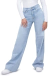 Good American Good Skate Wide Leg Jeans In Indigo634