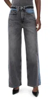 Good American Good Standard Baggy Jeans Indigo1000 In Gray