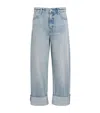 Good American Womens Good Standard Barrel Wide-leg Denim Jeans Indigo890 In Blue
