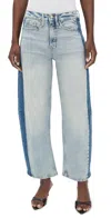 Good American Good Standard Barrel Jeans Indigo932 In Blue