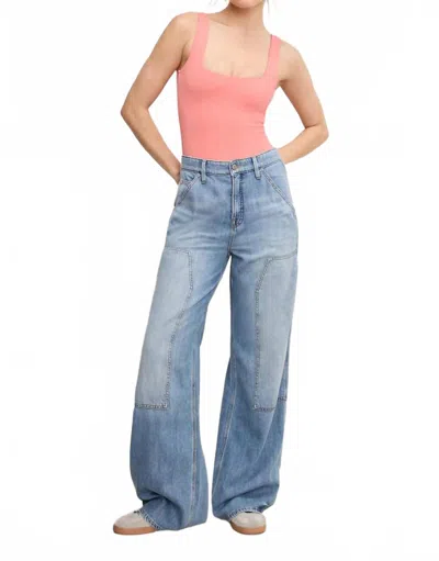 Good American Good Standard Carpenter Jeans In Indigo In Blue