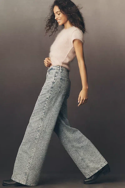 Good American Good Standard High-rise Straight-leg Jeans In Blue