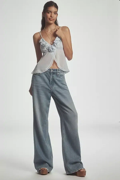 Good American Good Standard High-rise Wide-leg Jeans In Blue