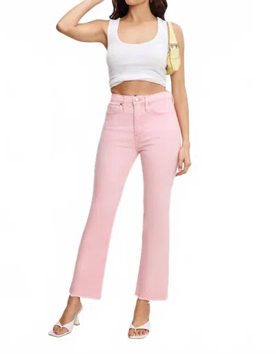 Good American Good Standard Kick Flare Jeans In Flamingo In Pink