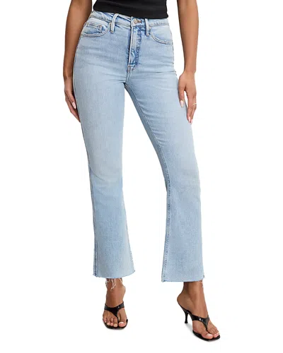 GOOD AMERICAN GOOD STANDARD KICK FLARE JEANS IN INDIGO954