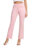 Good American Womens Good Standard Flared-leg High-rise Stretch-denim Jeans Flamingo003