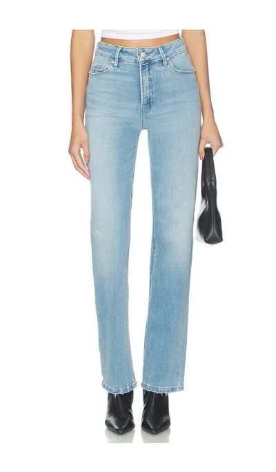 Good American Good True Straight Jeans In Blue