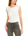 Good American Good Vibes Sleeveless Bodysuit In White