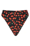Good American Good Waist Cherry Print Cheeky Bikini Bottoms