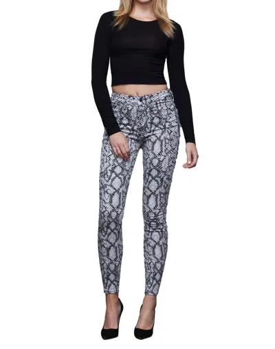 Good American Good Waist Crop High Waisted Jeans In Snake In Gray