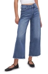 Good American Good Waist Cropped Palazzo Jeans In Indigo In Indigo338