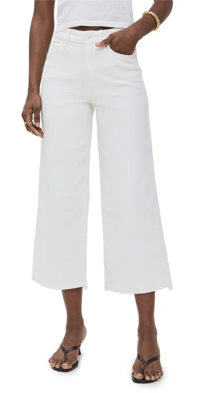 Good American Good Waist Cropped Palazzo Jeans White001