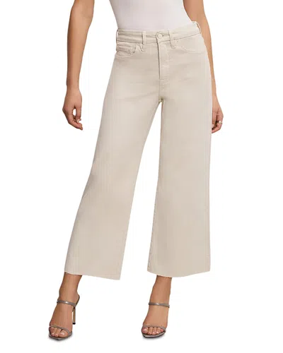 Good American Good Waist Palazzo Crop Jeans Bone001 In Bn