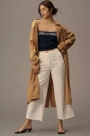 Good American Good Waist High-rise Cropped Palazzo Jeans In White