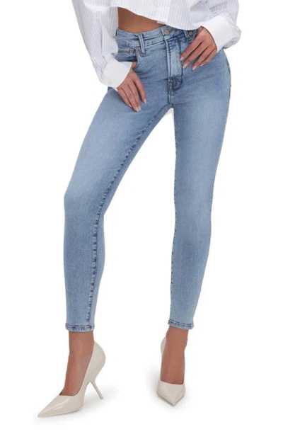 Good American Good Waist High Waist Crop Skinny Jeans In Indigo619