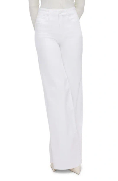 Good American Good Waist High Waist Palazzo Jeans In White001