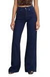 Good American Good Waist High Waist Wide Leg Palazzo Jeans In Blue