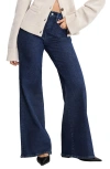Good American Good Waist High Waist Wide Leg Palazzo Jeans In Blue